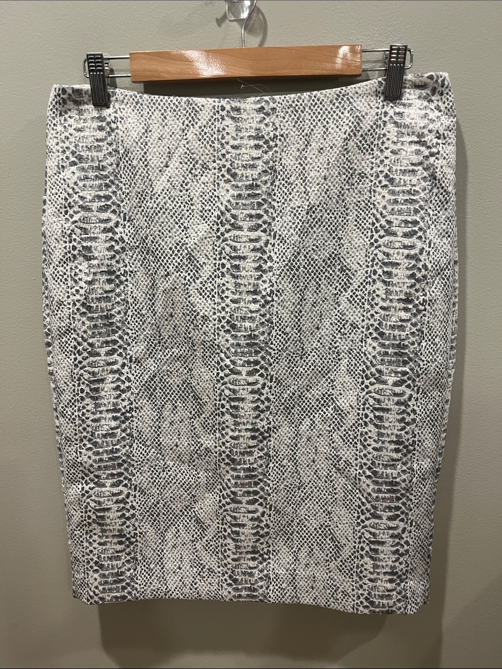 Ann Taylor Snakeskin Pencil Skirt